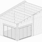 Golf simulator garden room 