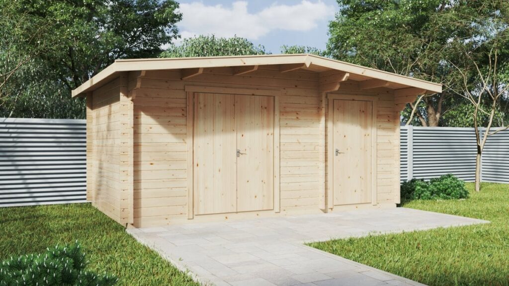 large double garden shed