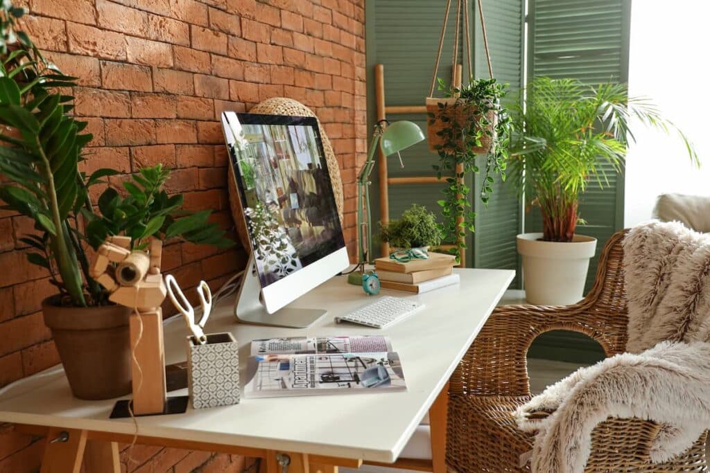 cozy garden office