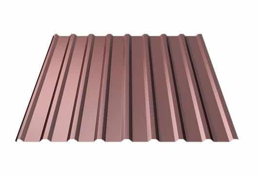 Metal Sheet - Contemporary Profile - RR750 Tile Red