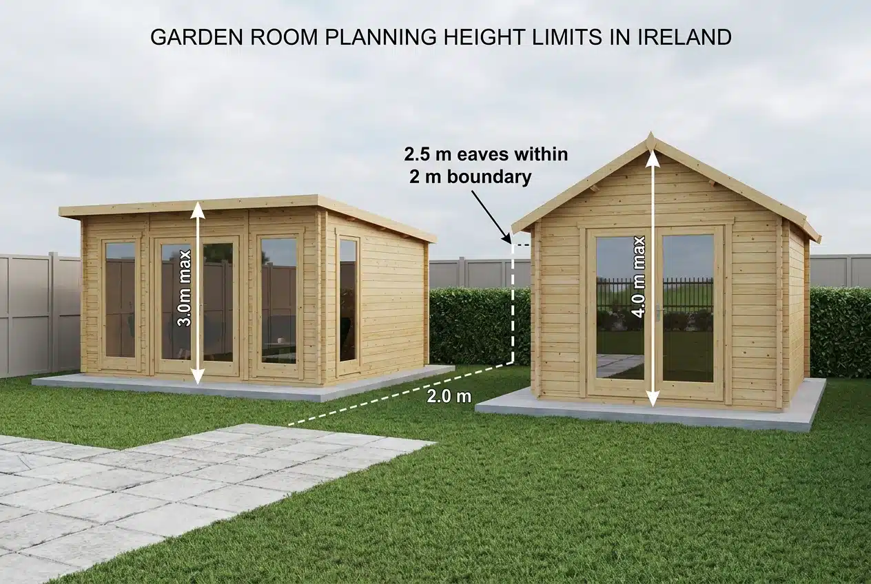Garden room height limits
