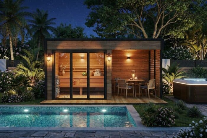 Modern Outdoor Sauna Cabin "Geira" | G0423 | Fjord Series