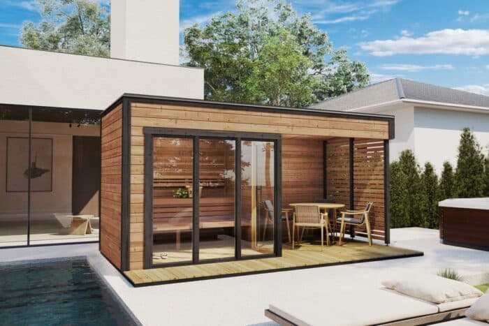 Modern Outdoor Sauna Cabin "Geira" | G0423 | Fjord Series