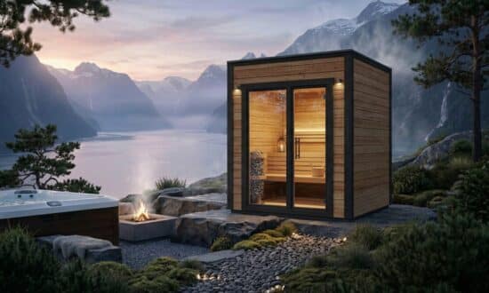 Small outdoor sauna room "Lyse"