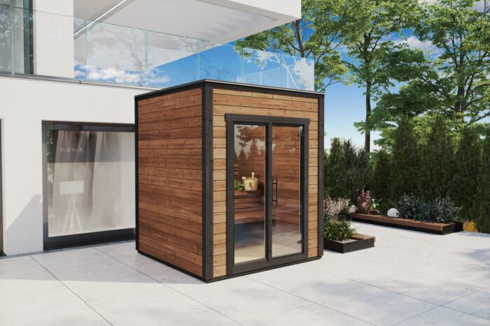 Small Modern Outdoor Sauna Room "Lyse" | G0426 | Fjord Series