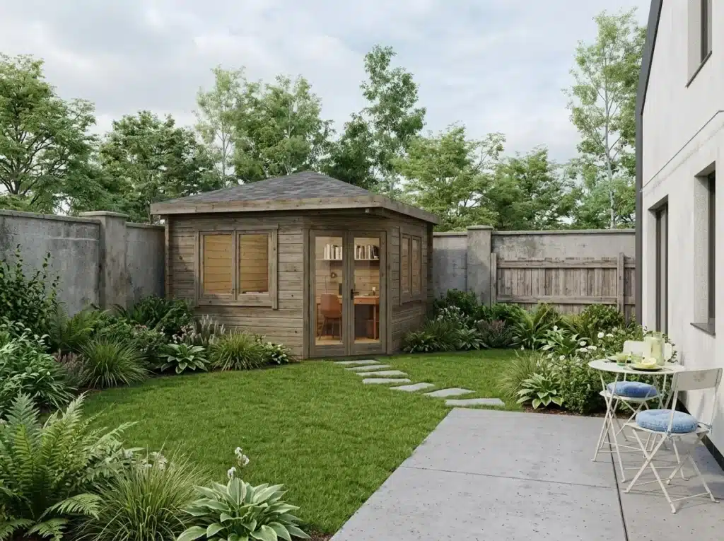 Corner garden room