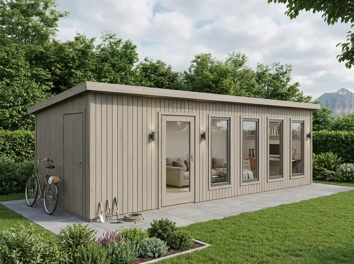 Garden room with storage
