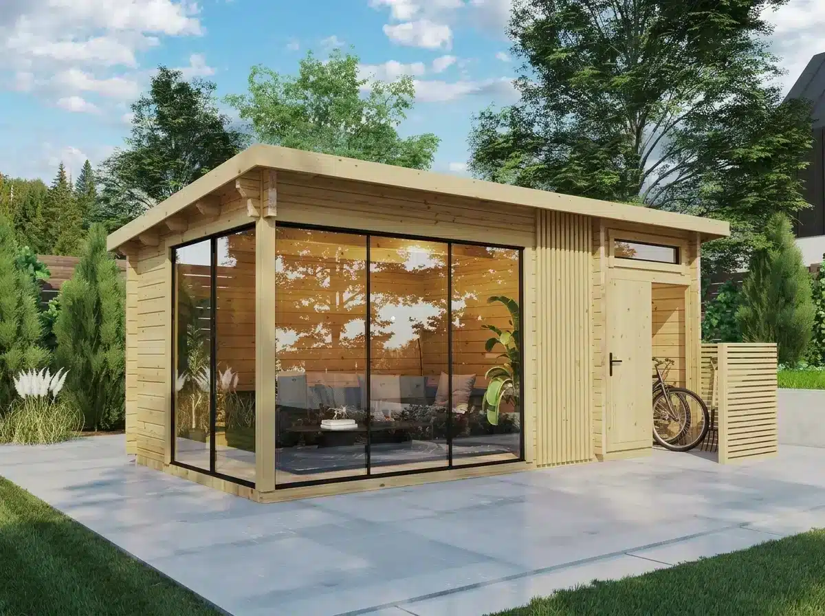 Office with side shed