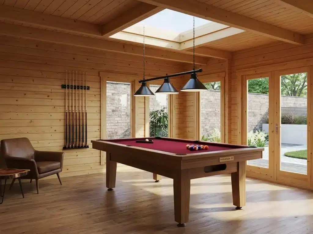 Pool room cue clearance