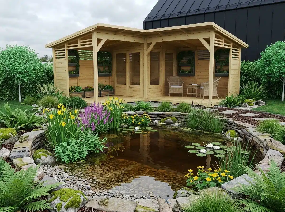 Sunken wildlife pond