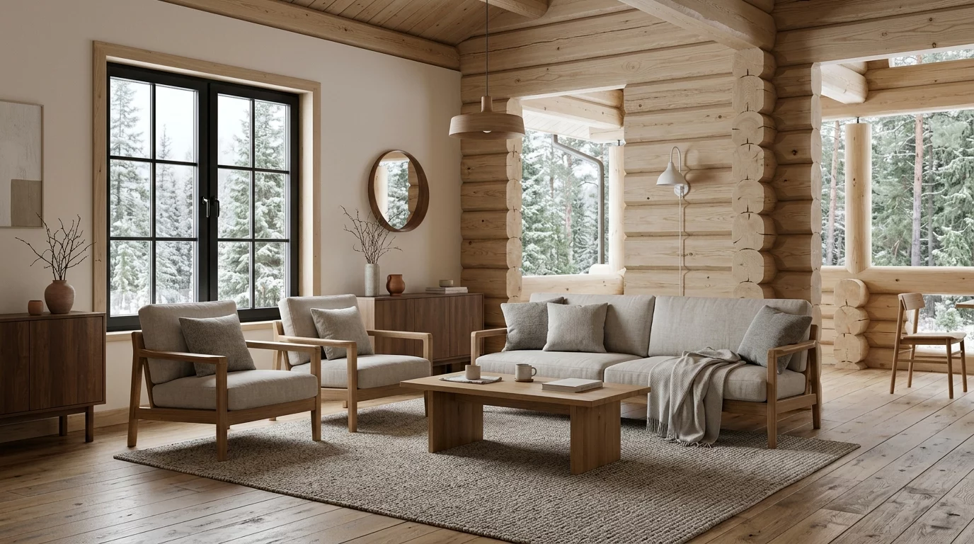 Warm white cabin palette