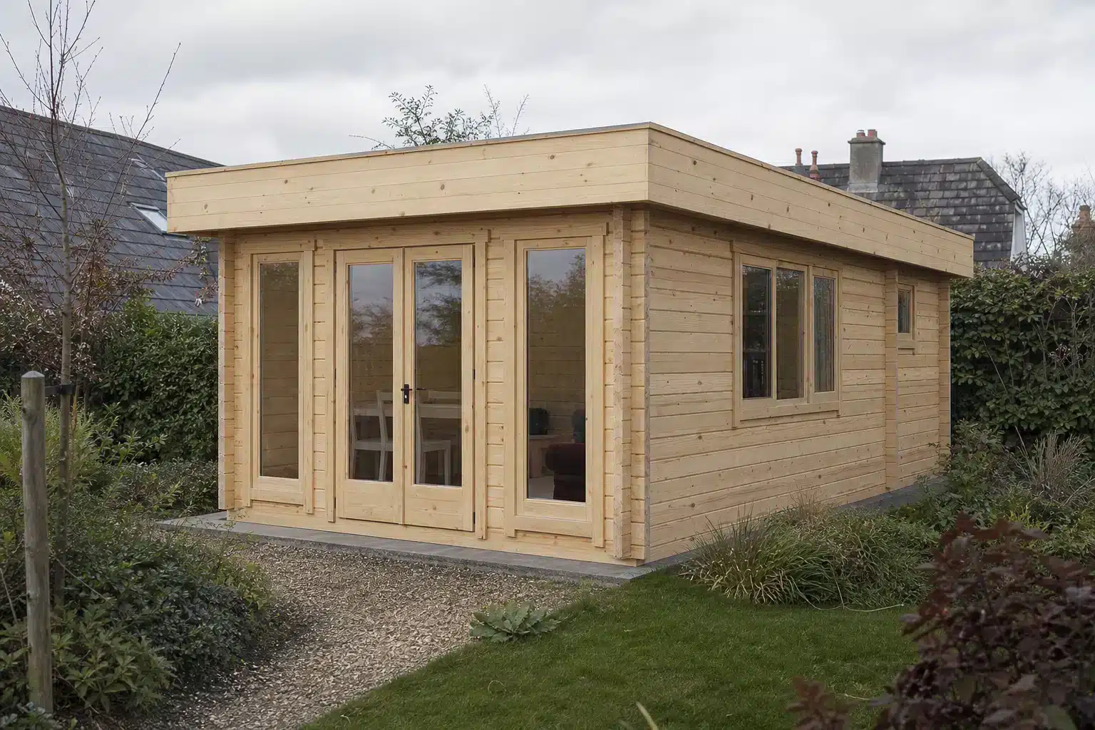 Compact one-bedroom eco cabin
